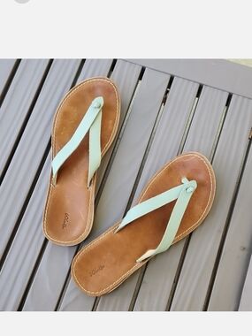 Olukai Nohie Women's Flip Flop Leather Sandals Size 10